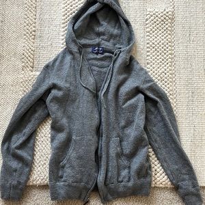 Jeremy Argyle Grey Men’s Large Merino Wool Sweater/Hoodie